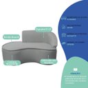 Ver imagem 6 de Kit Divã Recamier Orgânico Marrocos 150cm Lado Esquerdo e 2 Poltronas Amore Bouclé