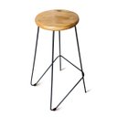 Ver imagem 1 de Kit 2 Banquetas Altas para Cozinha Bar Balcão Bistrô Lila:madeira