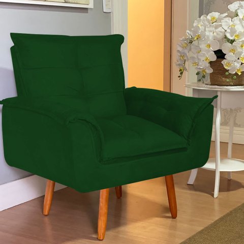 Poltrona Opala Manoela para Amamentação Decorativa Tecido Suede Para, Quarto,sala de Estar, Recepção