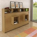 Ver imagem 5 de Cama Infantil/juvenil Multifuncional com Escrivaninha, Gaveta e Armários Cm8021 Amêndoa - Tecno