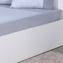 Ver imagem 5 de Jogo de Cama Casal 4 Pçs Malha Premium 145g/m² 100% Algodão 138x188x30cm