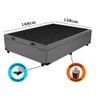 Cama Box Baú Casal Corino Cinza - 2