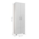 Ver imagem 4 de Armário Multiuso com 2 Portas Floriano Branco