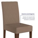 Ver imagem 7 de Kit 4 Cadeiras de Jantar Jade MDF Suede Amêndoa Pallazio