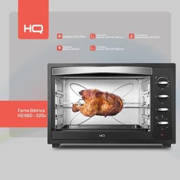 Forno Elétrico Hq 66 Litros Hq66d 2200w Preto 220v - 3