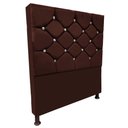 Ver imagem 2 de Cabeceira para Cama de Solteiro Kassi Suede:Marrom