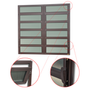 Ver imagem 2 de Basculante Alumínio 2 SEÇÕES120 X 120 Elite V.Boreal Marrom Corten Brimak