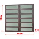 Ver imagem 3 de Basculante Alumínio 2 SEÇÕES120 X 120 Elite V.Boreal Marrom Corten Brimak