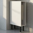 Ver imagem 5 de Balcão Porta Toalhas sem Tampo para Cozinha Nicho 20cm TM1304 Grazi MDF Branco