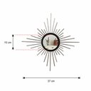 Ver imagem 4 de Espelho decorativo de parede redondo com moldura pequeno Mini Supernova Prata