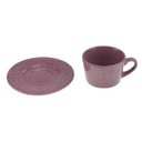 Ver imagem 5 de Conjunto 4 Xícaras Wolff Porcelana Para Café C/Pires Tiles Lilac 80Ml
