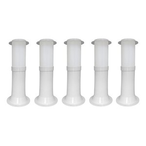 Poste Balizador Luminária Casa Jardim 35cm Branco Kit 5