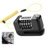 Trava de Disco Freio Senha 4 Digitos Antifurto Moto Bike Motocicleta Bicicleta Cadeado Segurança Res - 5