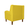 Kit 2 Poltronas Estofadas Para Salão de Beleza Munique Suede Amarelo - LM DECOR - 5