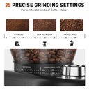 Ver imagem 2 de Secura Moedor de Café Cônico com 35 Configurações para Espresso e Drip (preto)