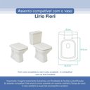 Ver imagem 3 de Tampa Vaso Sanitário Poliester Acrilico Lirio Branco para Bacia Fiori