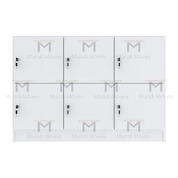 ARMÁRIO ESCANINHO 6 PORTAS COM RODAPÉ M213.2021.B (ORGANIZA) MUNDI MOVEIS - 4