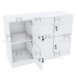 ARMÁRIO ESCANINHO 6 PORTAS COM RODAPÉ M213.2021.B (ORGANIZA) MUNDI MOVEIS - 5