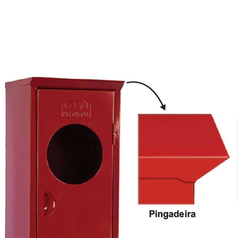 Abrigo Extintor Incêndio 4 a 12kg com Pingadeira 50x30x20cm - 4