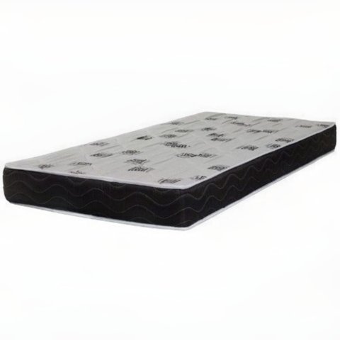 Cama Box Baú Solteiro Conforto Sintético Cinza + Colchão Solteiro Conforto Espuma D23 17x88x188