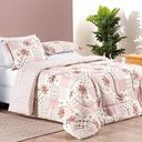 Ver imagem 2 de Kit Edredom Dupla Face Queen Bouti 03 Peças - Rosa Matura
