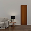 Ver imagem 2 de Porta Sanfonada de PVC Mogno Plasbil 210x120cm