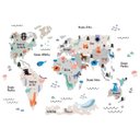 Ver imagem 3 de ADESIVO DE PAREDE - MAPA-MÚNDI BICHOS 2 - 155x105