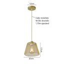 Ver imagem 2 de Pendente Aramado P/ Balcão Área Gourmet Aparador Quarto MBLED / Nordecor Teol Dourado 1 Pendente