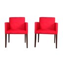 Ver imagem 1 de Kit 4 Poltronas Nina Estilo Retrô Ideal para Sala de Estar - Vermelha