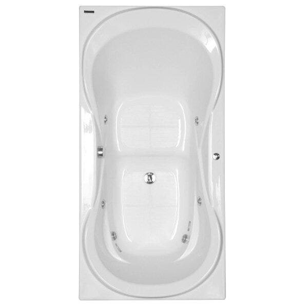 Banheira Hidromassagem Astra Due Super Luxo 170cmx90cmx44cm - 04 Jatos Branco Gel-Coat P1 Sem Aquece - 1