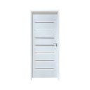 Ver imagem 1 de Kit Porta de Madeira 215x87cm Batente 7,5cm com Guarnição Cristal Primer Abertura Esquerda Branco Uniportas
