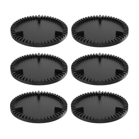 Kit 6 Espalha Chama de Fogão Queimador Simples Ferro 13cm
