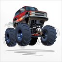 Ver imagem 2 de ADESIVO DE PAREDE - PICKUP MONSTER 1 - 80X70