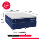 Ver imagem 4 de Cama Box Baú Queen + Colchão Comfort Class Pillow Top Azul/suede Azul