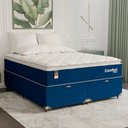 Ver imagem 7 de Cama Box Baú Queen + Colchão Comfort Class Pillow Top Azul/suede Azul