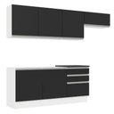 Ver imagem 2 de Armário De Cozinha Completa 100% Mdf 260cm 03 Branco/preto