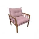Ver imagem 1 de Poltrona Decorativa Luxo Safira Dora Bela Cor 0125 Rosa