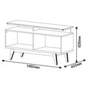 Ver imagem 4 de Rack Classic +2g Branco Acetinado - Imcal Móveis