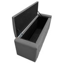 Ver imagem 4 de Calçadeira Baú Queen 160 Cm Para Cama Box Suede Cinza