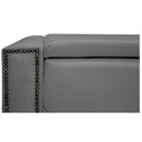 Ver mais imagens de Calçadeira Baú Queen 160 Cm Para Cama Box Suede Cinza