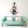 ADESIVO DE PAREDE - VIOLINO E FLORES - 83X100 - 1
