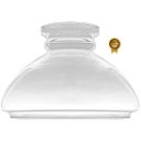 Ver imagem 1 de Cupula de Vidro Liso Transp 26,5 para Lustre e Candelabro