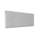 Ver imagem 1 de Cabeceira Módulos Estofada para Cama Luxo Clean Corino Rbl:solteiro Painel/branco