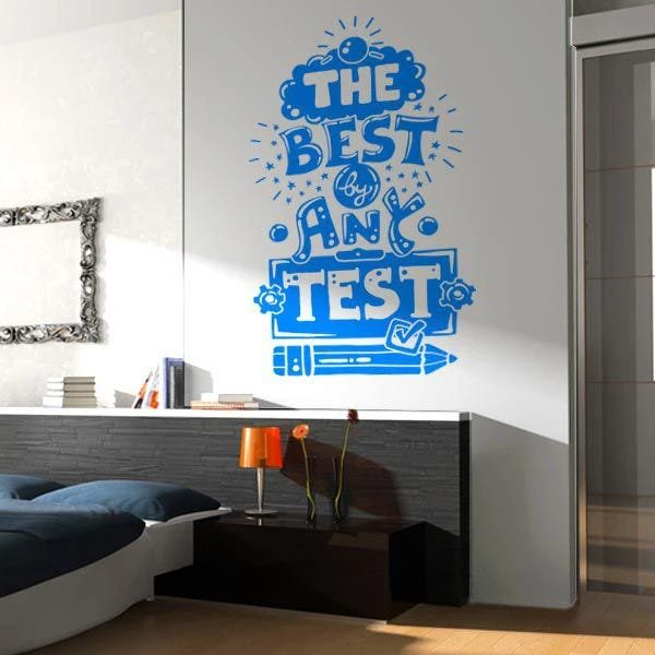 ADESIVO DE PAREDE - FRASE: THE BEST - Branco - 66X110