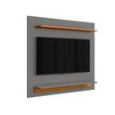 Ver imagem 5 de Painel para Sala Home Prime Estante para Tv até 43 Polegadas com Prateleiras - Jm3 Móveis:cinza