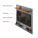 Ver imagem 6 de Painel para Sala Home Prime Estante para Tv até 43 Polegadas com Prateleiras - Jm3 Móveis:cinza