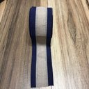 Ver imagem 3 de Fitas Decorativas Aramadas - Unidade Linho Natural Envelhecido E Arabescos Cobre FT786