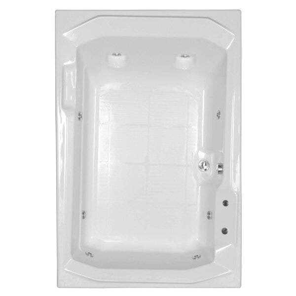 Banheira Hidromassagem Astra Prima Maggiore Super Luxo 180cmx120cmx44cm - 06 Jatos Branco Gel-Coat P - 2