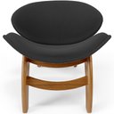 Ver imagem 3 de Kit 2 Poltronas Decorativa Orgânica Sala Living Kadosh L02 Bouclê Preto - Lyam Decor