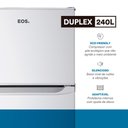 Ver imagem 4 de Geladeira Eos 240 Litros Duplex Branco Erv270db 220v